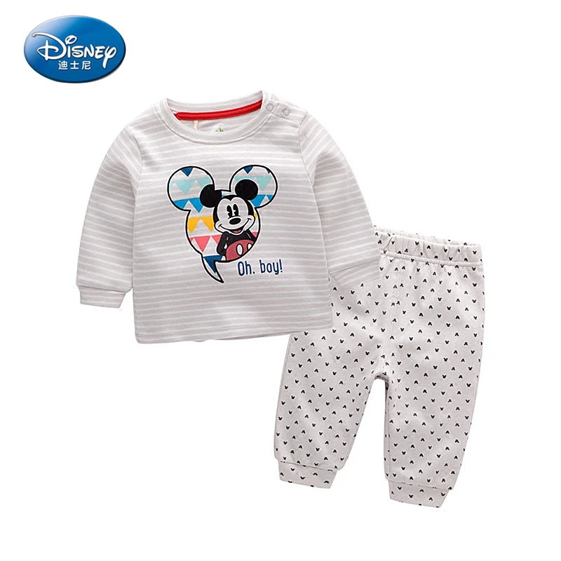 Disney 2pcs/sets baby boys Suits Set Autumn Coat+Pants Pure Cotton