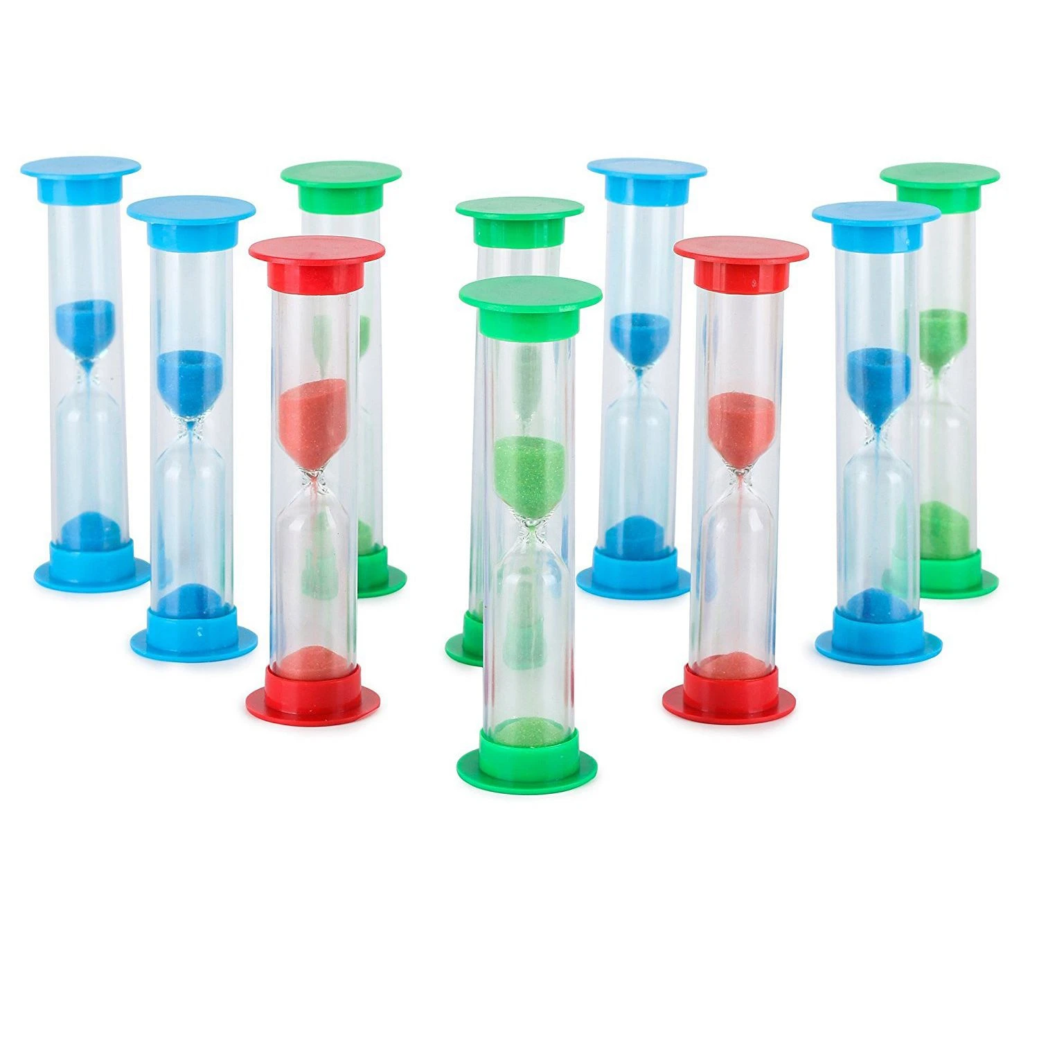 Hot Sale Sand Timer Set 5 Min Large 10pcs Pack Set Of Five Minutes Hour Glasses For Kids Adults Blue Green Red By Hourglasses Aliexpress