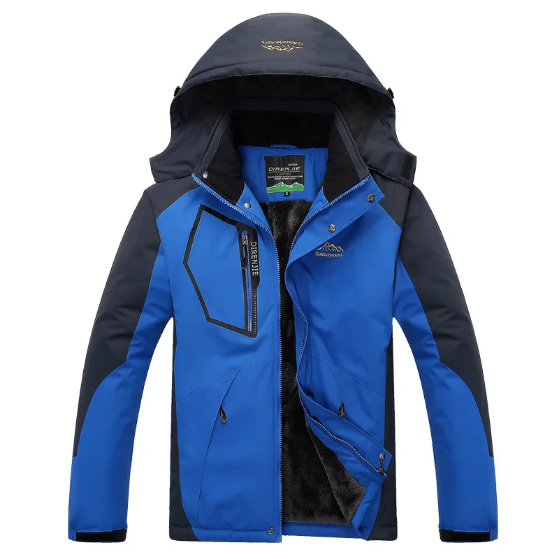 

2018 Men's Winter Inner Fleece Waterproof Jacket Outdoor Sport Warm Brand Coat Hiking Camping Trekking Skiing Male Rain Jackets