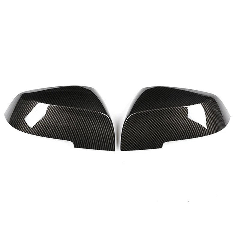 

2pcs Carbon Fiber Style Car Rearview Mirror Frame Trim Cover high quality replacement accessories For BMW X2 F39 2017-2019