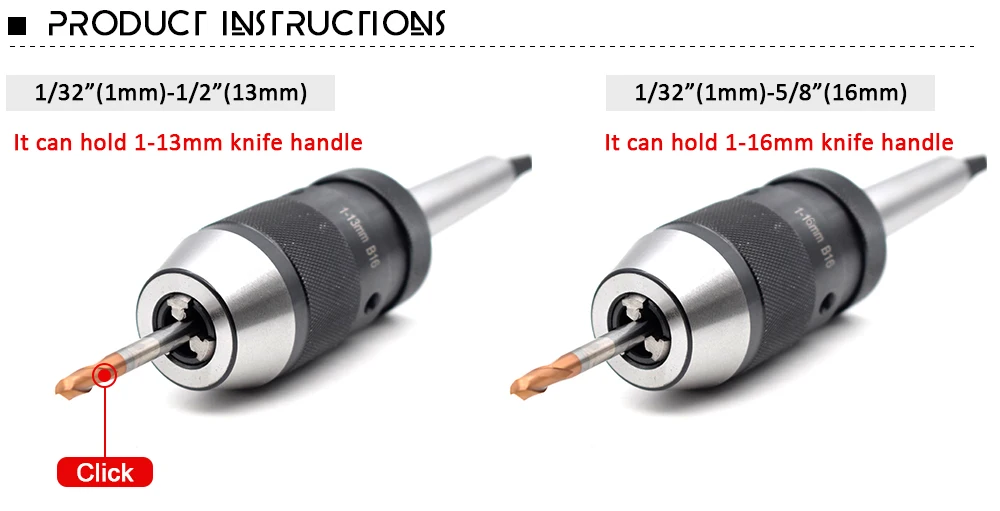 Aubalasti 1/32-1/2 дюймов Быстрозажимной сверлильный патрон с хвостовиком MT2 B16 JT33 Arrow для инструмента с ЧПУ
