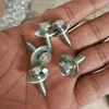 KELIMI Galvanized silver Metal Rivet Body Screw Interior Trim Panel Hex Bolts Car Fender Fastener Rivets ► Photo 2/6