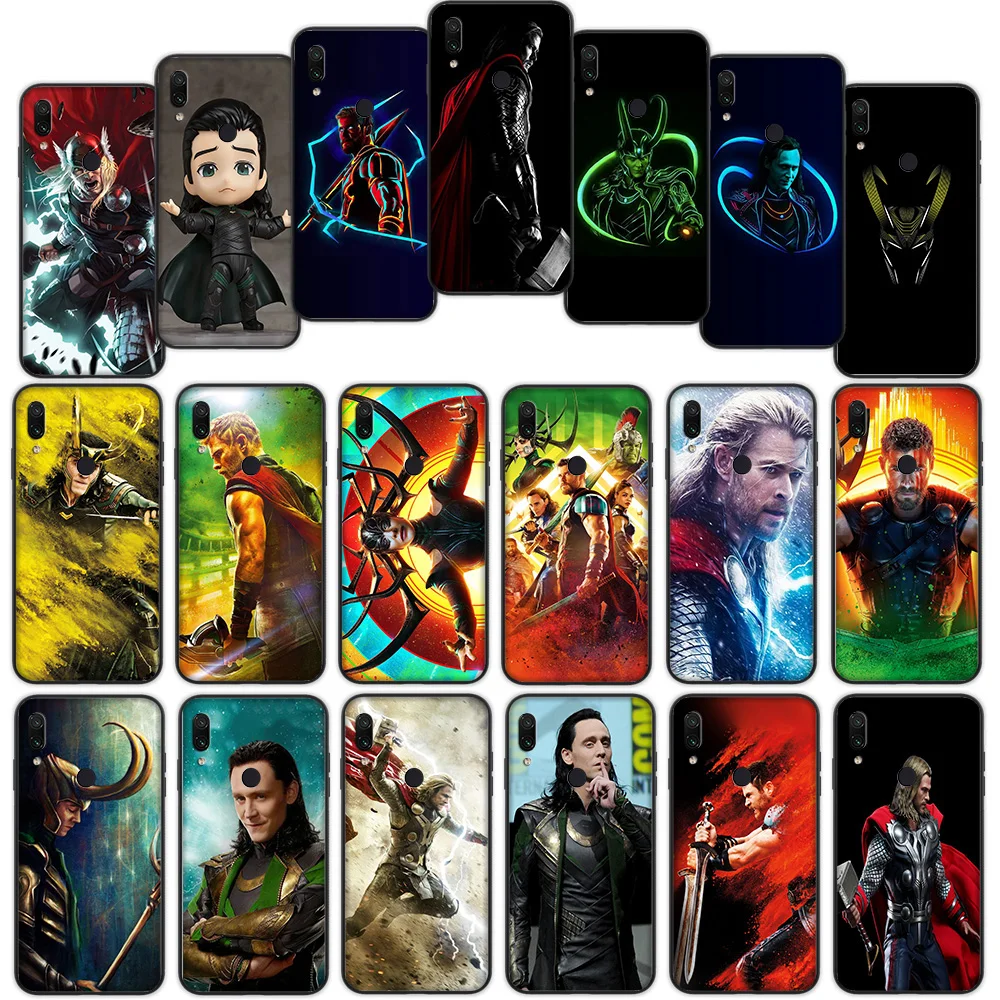 

Marvel Hero Loki Thor Soft Cover Case for Xiaomi Redmi Note 7 4 4X 6 Pro 5 Plus 5A 6A Go S2