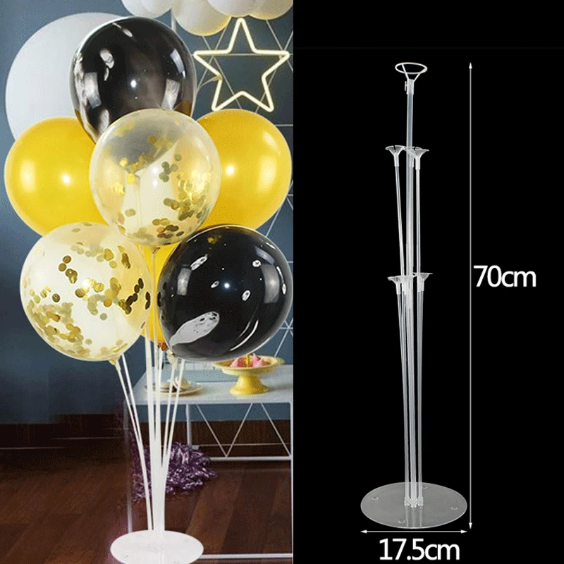 

Tubes Balloons Holder Column Stand Clear Plastic Balloon Stick Birthday Party Decoration Kids Wedding Balloons Decor
