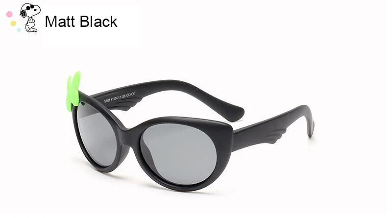WarBLade, новые детские поляризованные очки, для детей, TR90, оправа, солнцезащитные очки, UV400, для мальчиков и девочек, милые, крутые очки, очки JB888 - Цвет линз: matt black