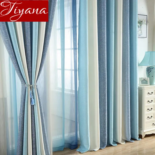 Best Offers Blue Curtain for Living Room Solid Striped Curtain for Window Bedroom Sheer Fabric Beige Drapes Linen Shade Treatment T&109#30 Best Offers Blue Curtain for Living Room Solid Striped Curtain for Window Bedroom Sheer Fabric Beige Drapes Linen Shade Treatment T&109#30