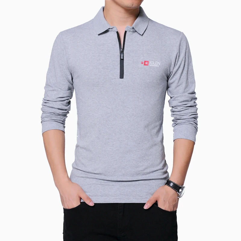 

Casual Cotton Polo Shirt Men Spring New Brand camisa polo Solid Color Long Sleeve Turn-down Collar Men Polo Shirt Plus 5XL Polos