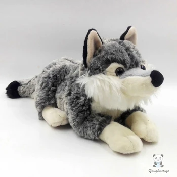 

Stuffed Animal Cute Simulation Wolf Doll Toys Children Good Quality Gifts Toy Stores