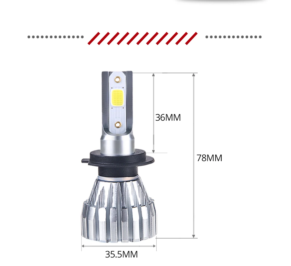 Mini H1 H7 Led Car Light Bulbs 4300K 6500K 12V 5000LM 50W HB3 HB4 H4 For Mazda B4000Bongo FriendeeCX-5CX-7CX-9E1800IE2200D (13)