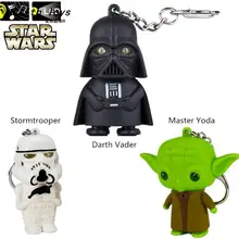 Светодиодный фонарик брелок Дарт Вейдер Звездные войны йода Брелок фигурка Энакина Скайуокера брелки