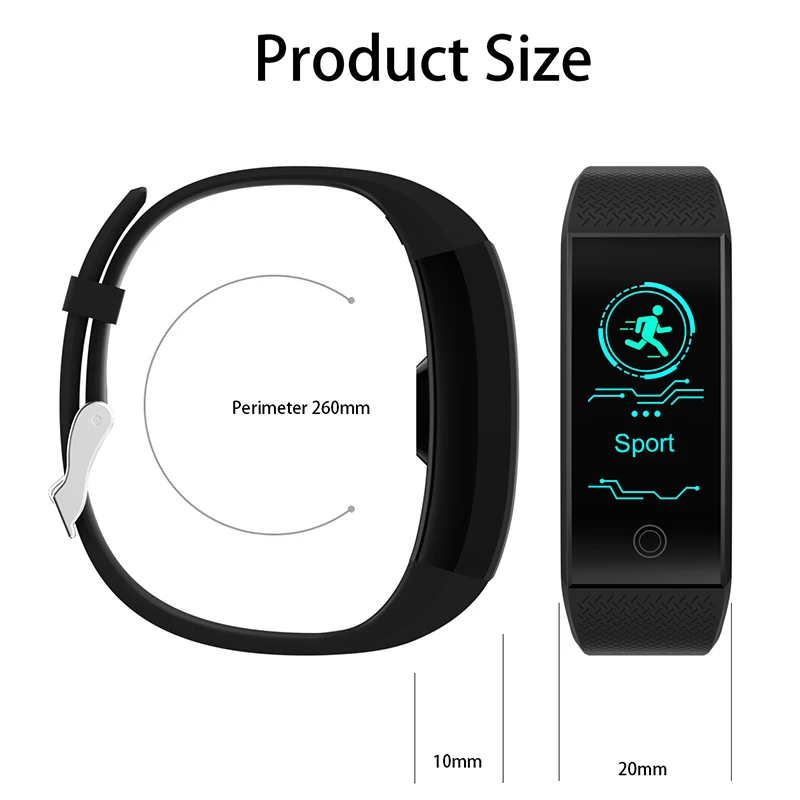 Smart wristband Waterproof fitness bracelet heart rate monitor smart band Pedometer Activity tracker sleep monitor smart watch