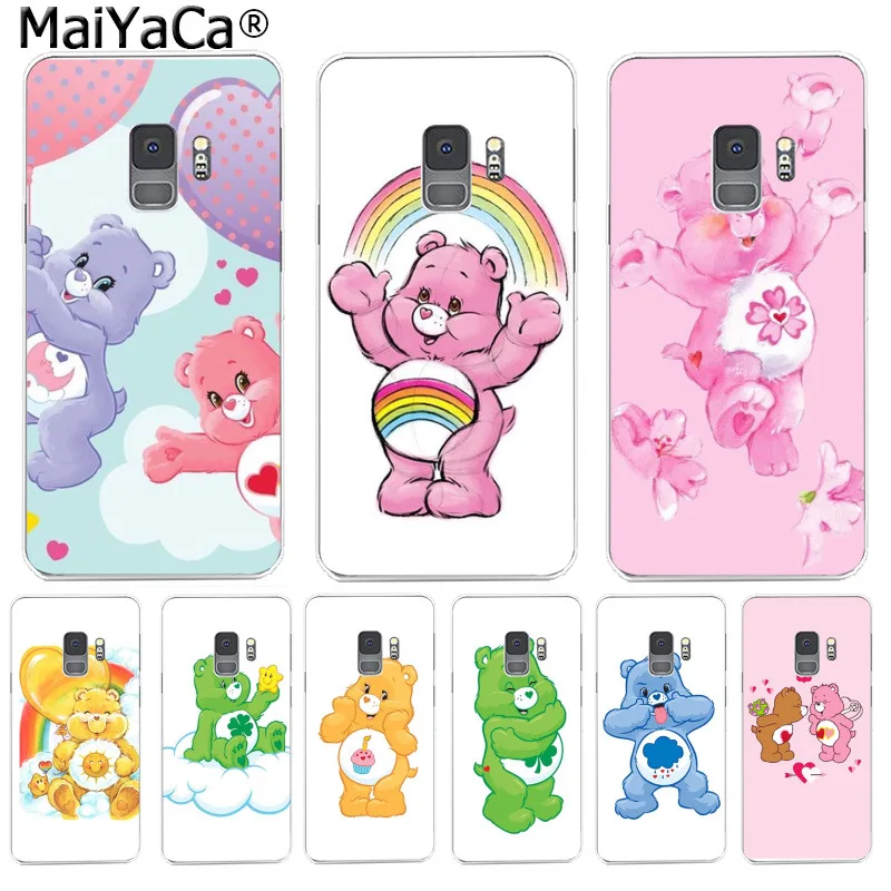

MaiYaCa Cute Cartoon Care Bears Cases Soft TPU Back Cover for Samsung S9 S9 plus S5 S6 S6edge S6plus S7 S7edge S8 S8plus