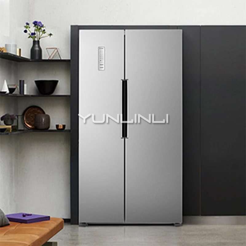 Household Double-door Refrigerator 452L Large Capacity Electric Refrigerator Power-saving Fridge for Home BCD-452WK
