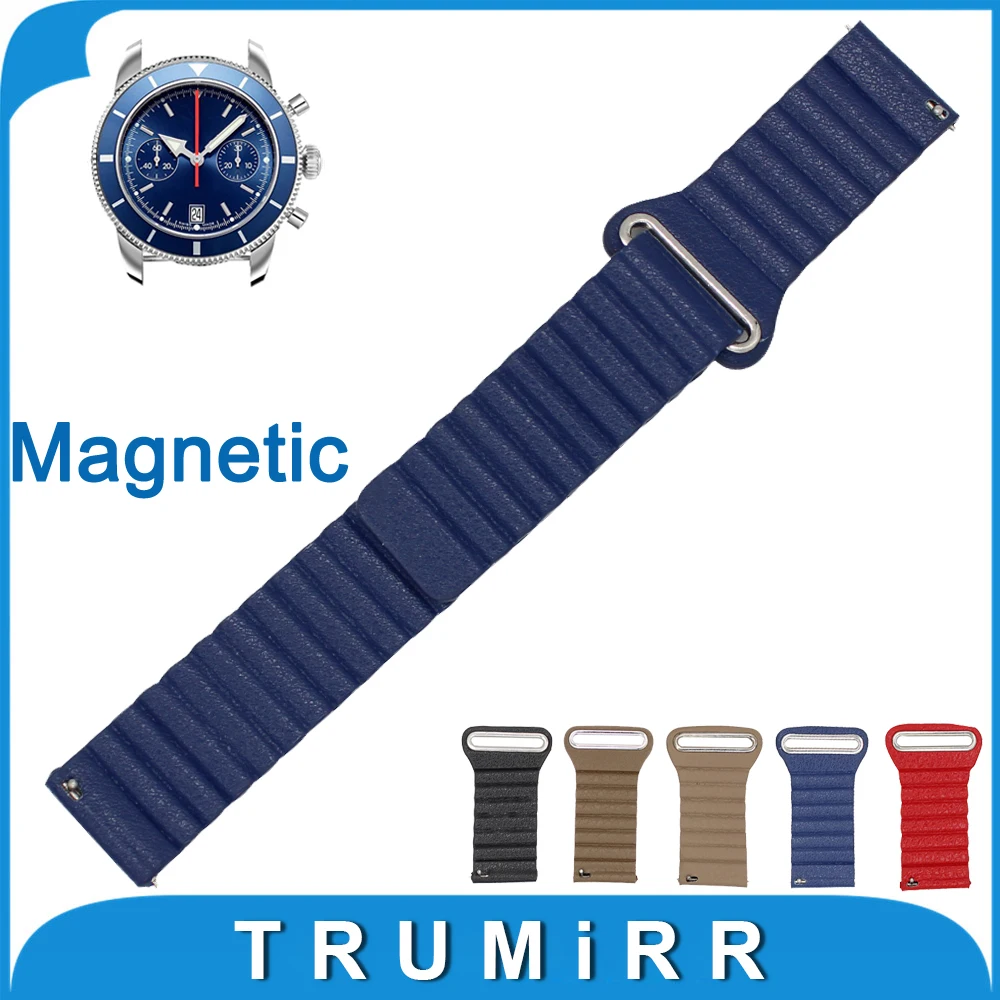 18mm 20mm 22mm 24mm Genuine Leather Watch Band Quick Release Strap for Breitling Belt Wrist Bracelet
