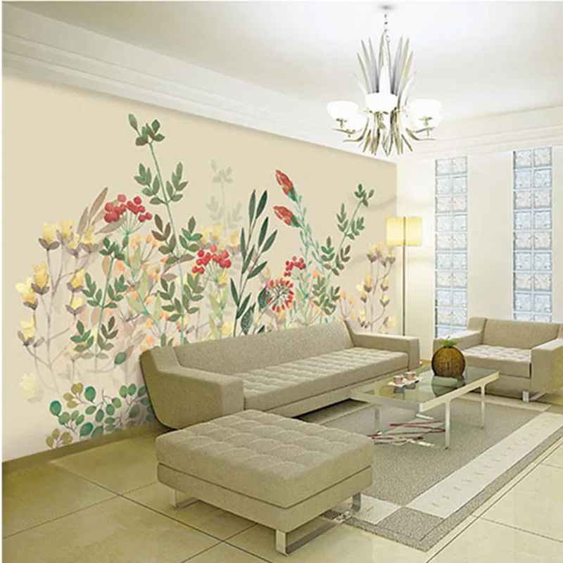 

Custom 3D Print DIY Fabric & Textile Wallcoverings For Walls Cloth Jacquard Linen For Living Room Murals Flower Wallpaper Print