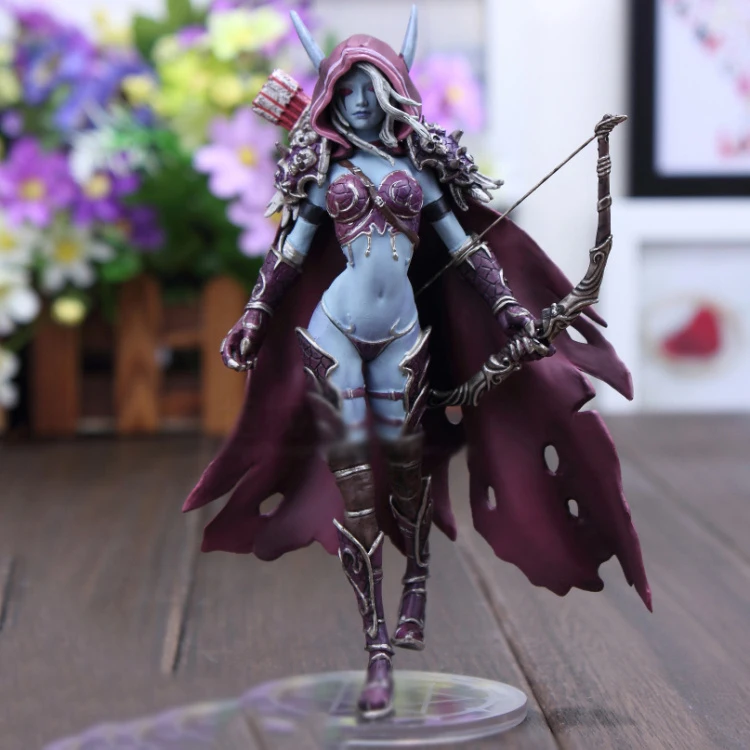 

15cm Collectible WOW Sylvanas Windrunner Archery Queen PVC Anime Action Figure Model With Base for Children Birthday Gift