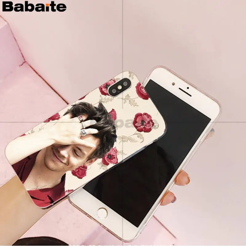 Babaite певец Гарри стили одно направление пользовательские фото мягкий чехол для телефона для iPhone X XS MAX 6 6S 7 7plus 8 8Plus 5 5S XR - Цвет: A16