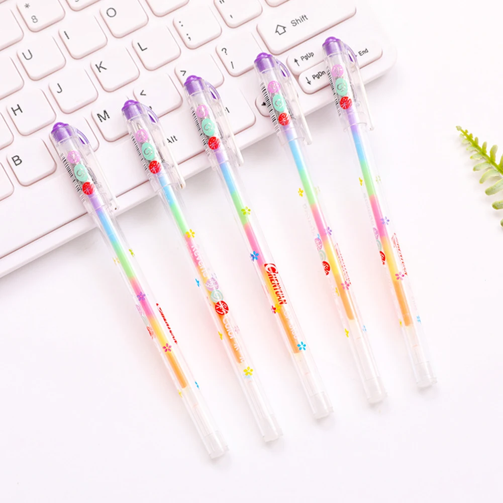 

School Stationery 6 Colors Highlighters Pen Writing Office Gel