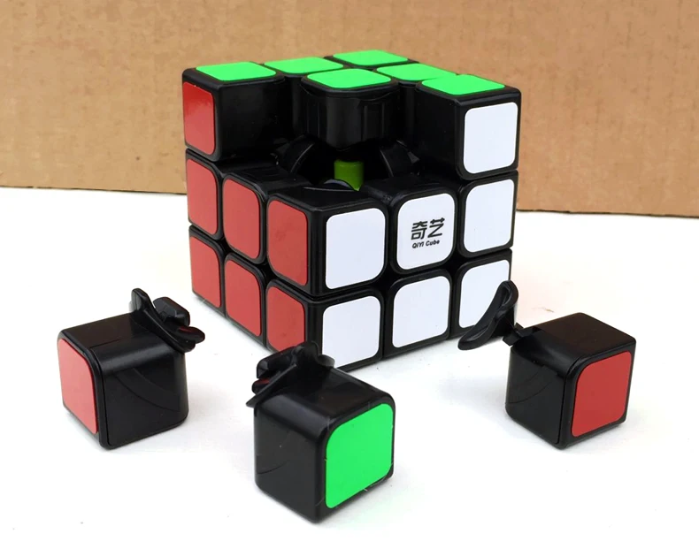 QiYi Профессиональный 3x3x3 магический куб скоростные кубики головоломка Нео Куб 3х3 Cubo Magico наклейка для взрослых Развивающие игрушки для детей подарок