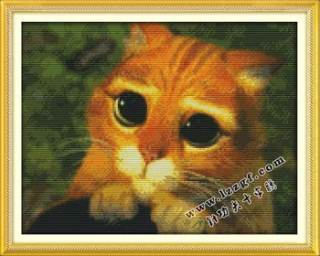 

Needlework DIY cat Cross stitch,kit For Embroidery set,cat animal pattern Count Cross-Stitch kit decorative painting stitch kit