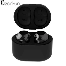 QearFun беспроводные мини-наушники-вкладыши Bluetooth невидимая гарнитура водонепроницаемые спортивные бинауральные bluetooth-наушники