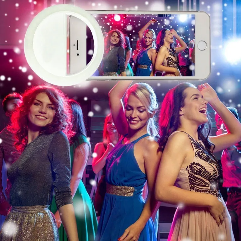 

Selfie LED Ring Flash Light Portable Phone Selfie Lamp Luminous Clip Lamp Camera Photography Video Spotlight lens luz para movil