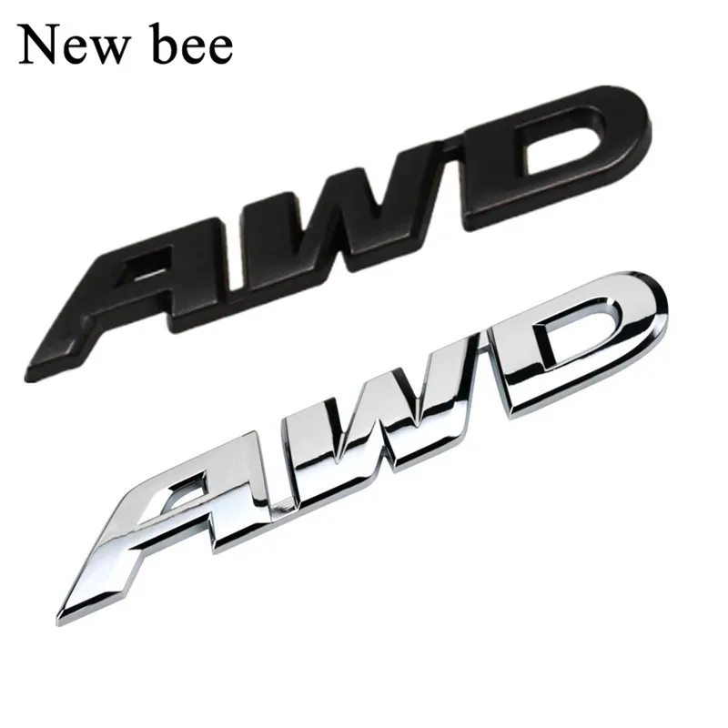 4WD Car Chrome Sticker Badge Emblem For All Wheel Drive Off Road Auto