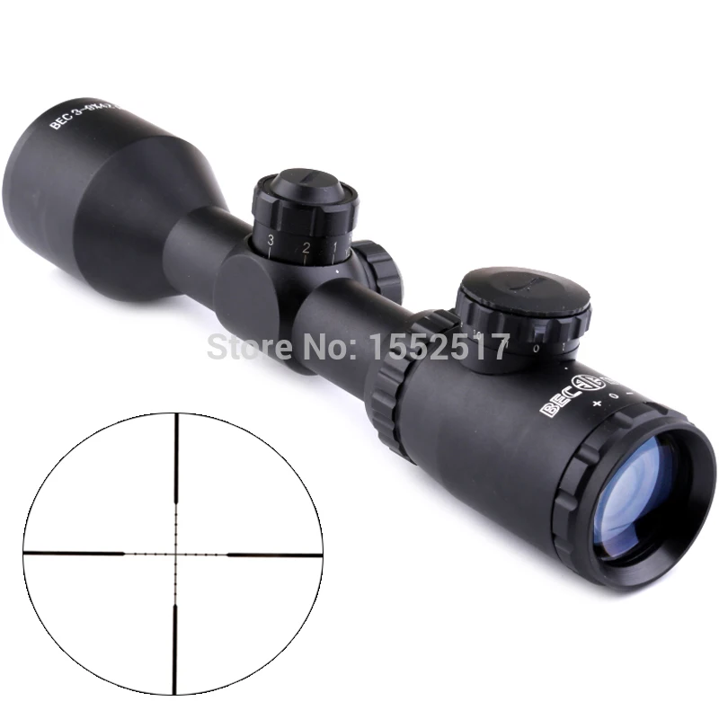 

3-9x42 IR Mil Dot Rifle Scope hunting shooting waterproof Shockproof