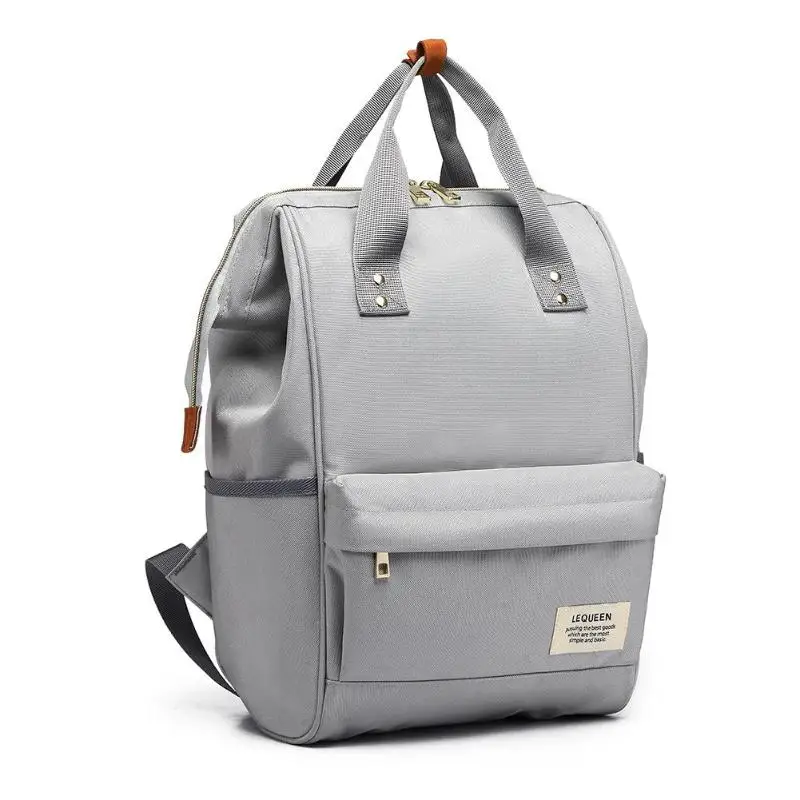 LEQUEEN одноцветная сумка для подгузников для мам, Большая вместительная сумка для детских подгузников, рюкзак для путешествий, дизайнерские детские сумки для мам, bolsa