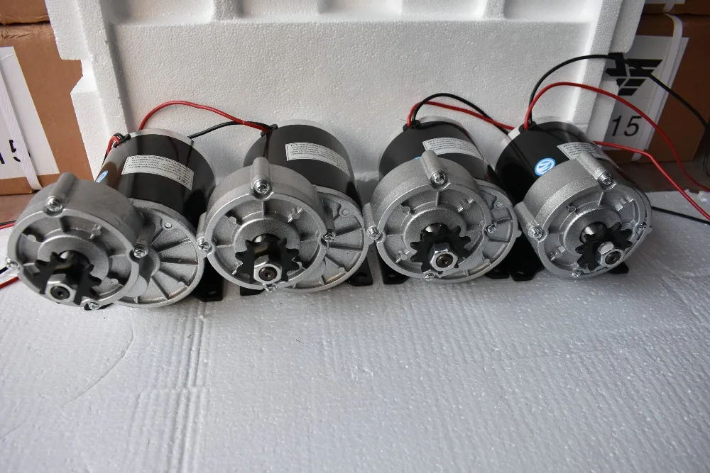 Cheap YALU MY1020Z 450W 24V  UNITEMOTOR E-bike Conversion Kit E-Scooter Elektro Motor Electric Tricycle DC Gear Brushed Motor 5
