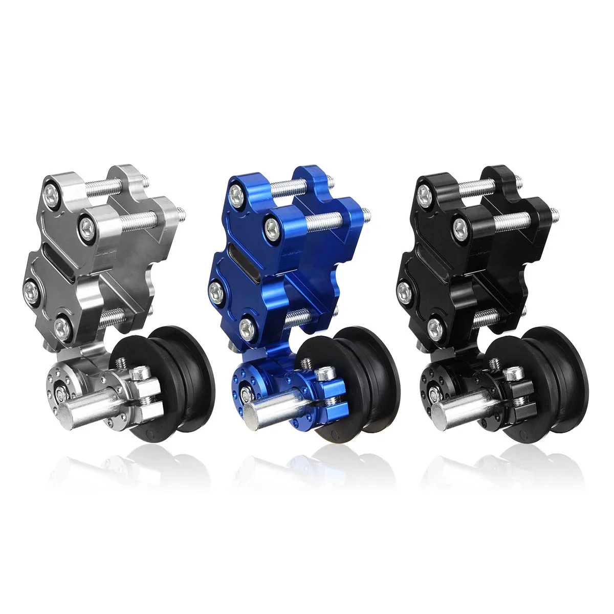 Universal Motorcycle Aluminum Roller Adjuster Chain Tensioner For Chopper ATV Dirt Bike