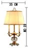 Lampe de table en cristal de qualité supérieure, 3 lampes de luxe, moderne, 100%, K9, Grade A ► Photo 3/5