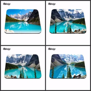 

Mairuige Green River top of Mountain Mouse Pad Beautiful Scenery Decor Computer Notebook Logo Printing Mouse Pad Rubber Mat