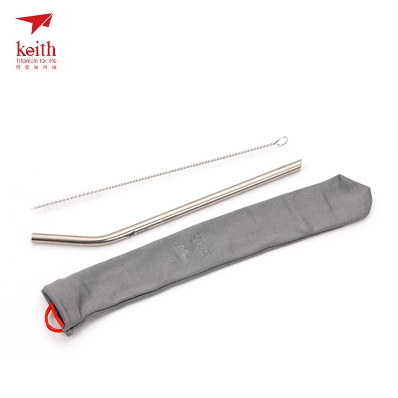 Keith titanio paja curvada paja Camping al aire libre senderismo bebida 21 cm con cepillo limpio Ti3701 Dropshipping Keith titanio paja curvada paja Camping al aire libre senderismo bebida 21 cm con cepillo limpio Ti3701 Dropshipping