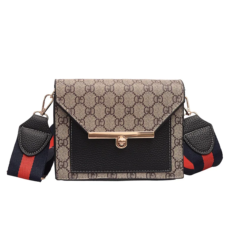 

2019 Summer New Fashion Leather Handbag For Women Famous Brand Lady Luxury Wild Small Square Shoulder Messenger Bag Satchels Bag