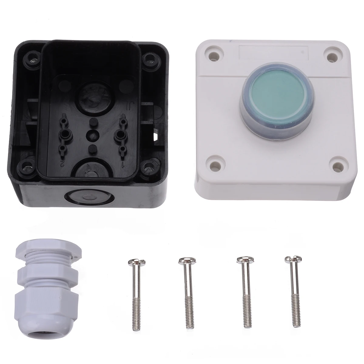 One Button Control Box Weatherproof Push Button Switch for Gate Opener Φ22mm High Quality