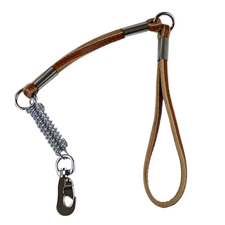 Puppy Pet Suppliesbelt double thick retractable pet leash leather dog