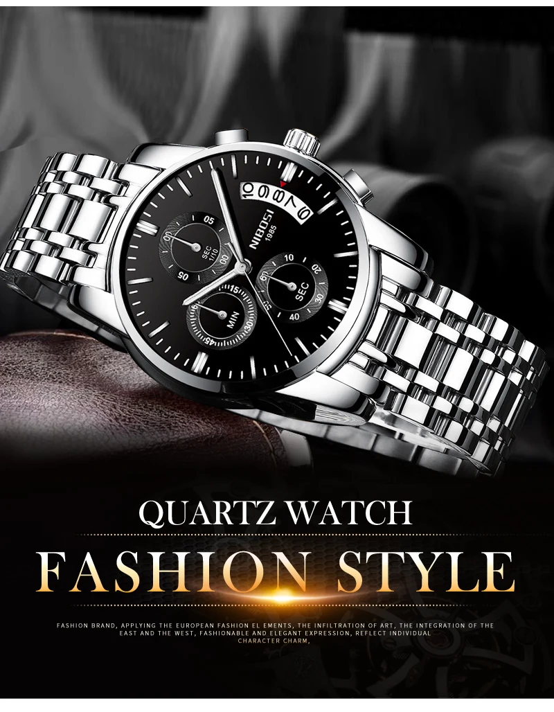 Relogio Masculino NIBOSI Mens Watches Top Brand Luxury Dress Famous Brand Watch Men Waterproof Calendar Luminous Erkek Kol Saati (12)