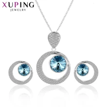 11.11 Ofertas de Xuping Refinado Noble Sistemas de la Joyería de Moda Cristales de Swarovski Encanto Alta Calidad Del Regalo Del Partido Popular XS6112