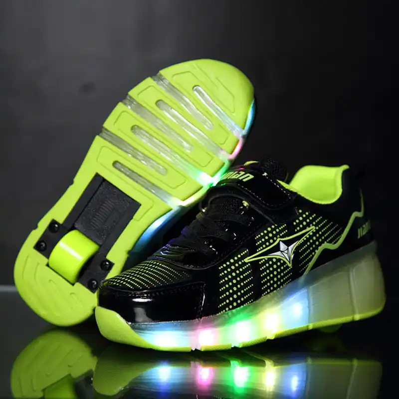 zapatos con luces led para ninos y ninas zapatillas de patinaje con ruedas y luz led brillante