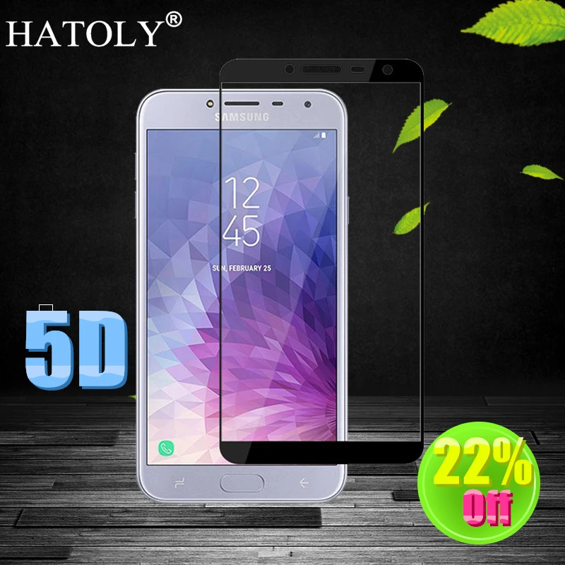 HATOLY 5D закаленное стекло для Samsung Galaxy J7 2018 защита экрана J737 полноэкранная пленка |