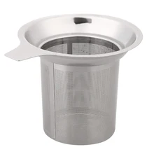 Upors нержавеющая сталь премиум класса Чай заварки многоразовые сетчатый фильтр для чая с одной ручкой рассыпной чай сито Чай аксессуары