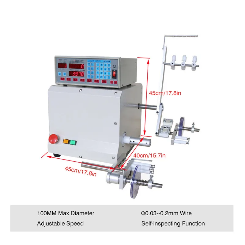 Высокое качество CNC электронная машина для намотки компьютера C автоматической обмотки катушки машина для 0,03-1,2 мм провода 220 В/110 В