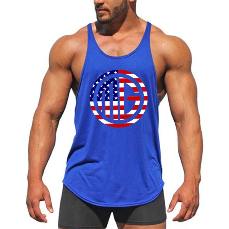Muscleguys Стрингер топ на бретелях одежда жилет для бодибилдинга и фитнеса Мужская
