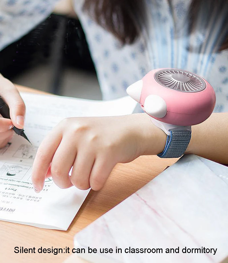 Mini Handheld Fan Ventilator USB Rechargeable Portable Watch Fan Desktop Cooling Air Cooler Fan For Outdoor Travel Office Home (22)