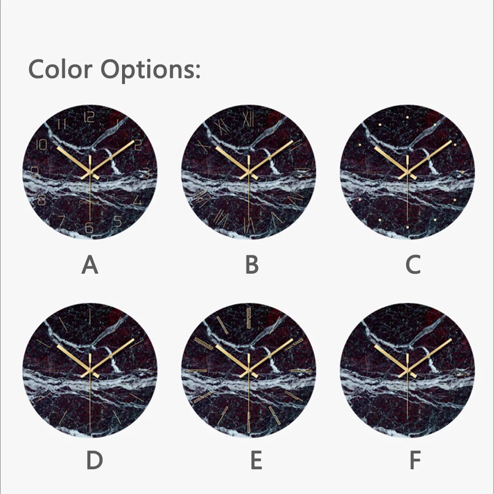 1 шт. круглые Настенные часы простые декоративные креативные скандинавские Современные Мраморные часы настенные часы для гостиной кухни офиса спальни