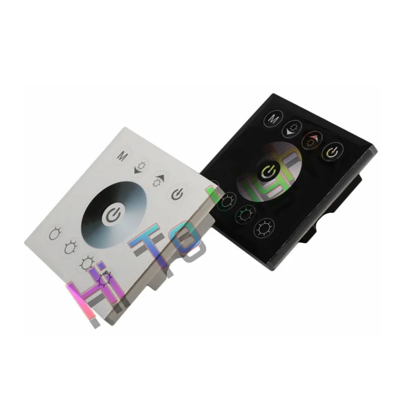 

LED Touch Panel Controller Dimmer DC12V-24V 4A 2CH black/white for single color led strip lights tape ribbon led module