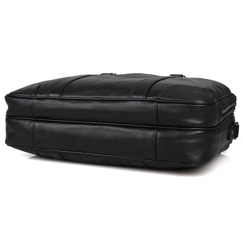 Genuine Leather 2019 New Fashion Men's Business Large Capacity Briefcase Office Notebook Bag Leather Retro Men's Casual Handbag