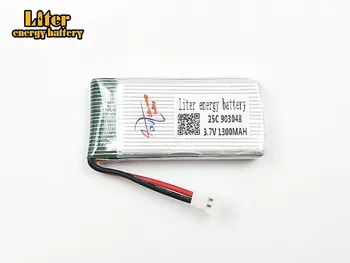 

New Version 5PCS 3.7V 1300mAh 903048 LiPo Battery for X5SW X5SC X5 X5C battery Drone 3.7 V 1300 mah Lipo 25c