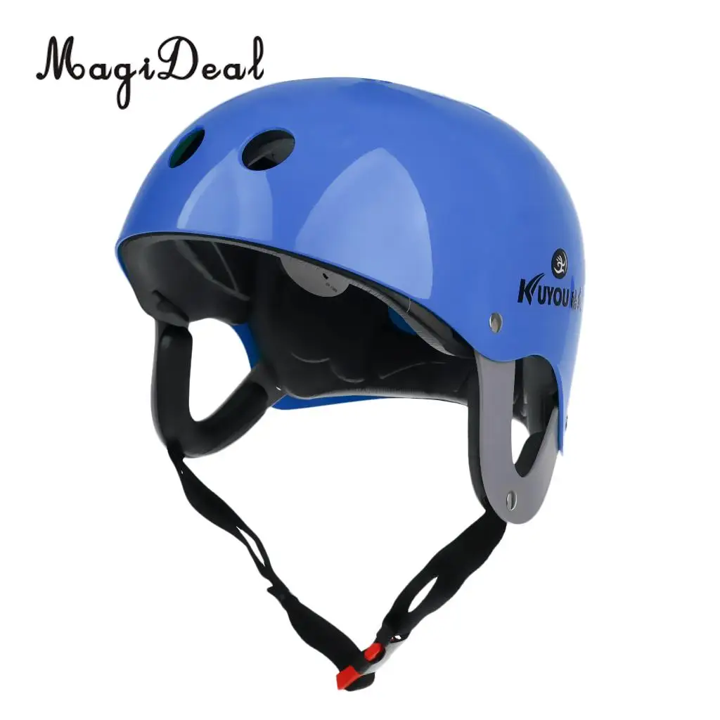 MagiDeal New Adjustable Rafting Helmet Kayaking Driftting Water Sport Safety Helmet Protection Equipment With CE Certification 